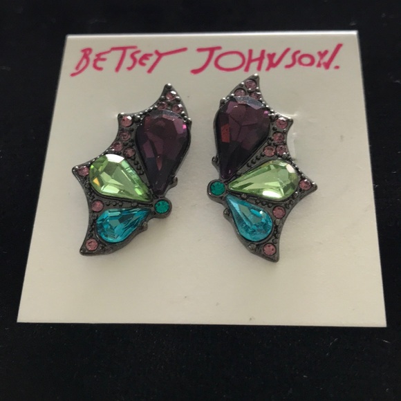 Betsey Johnson Jewelry - Betsey Johnson Multi Colored Stone Earrings